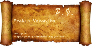 Prekup Veronika névjegykártya