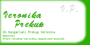 veronika prekup business card